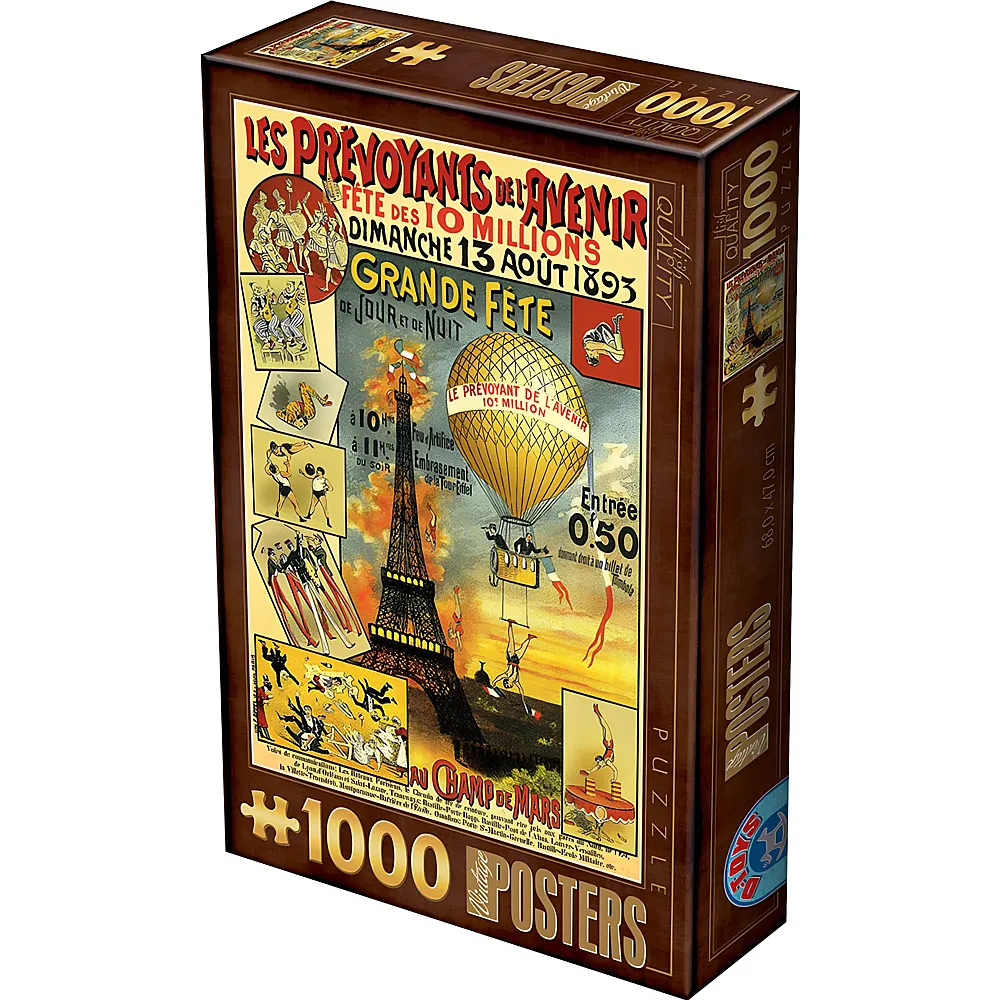 DToys Puzzle Vintage Poster - Paris - 1000 Teile