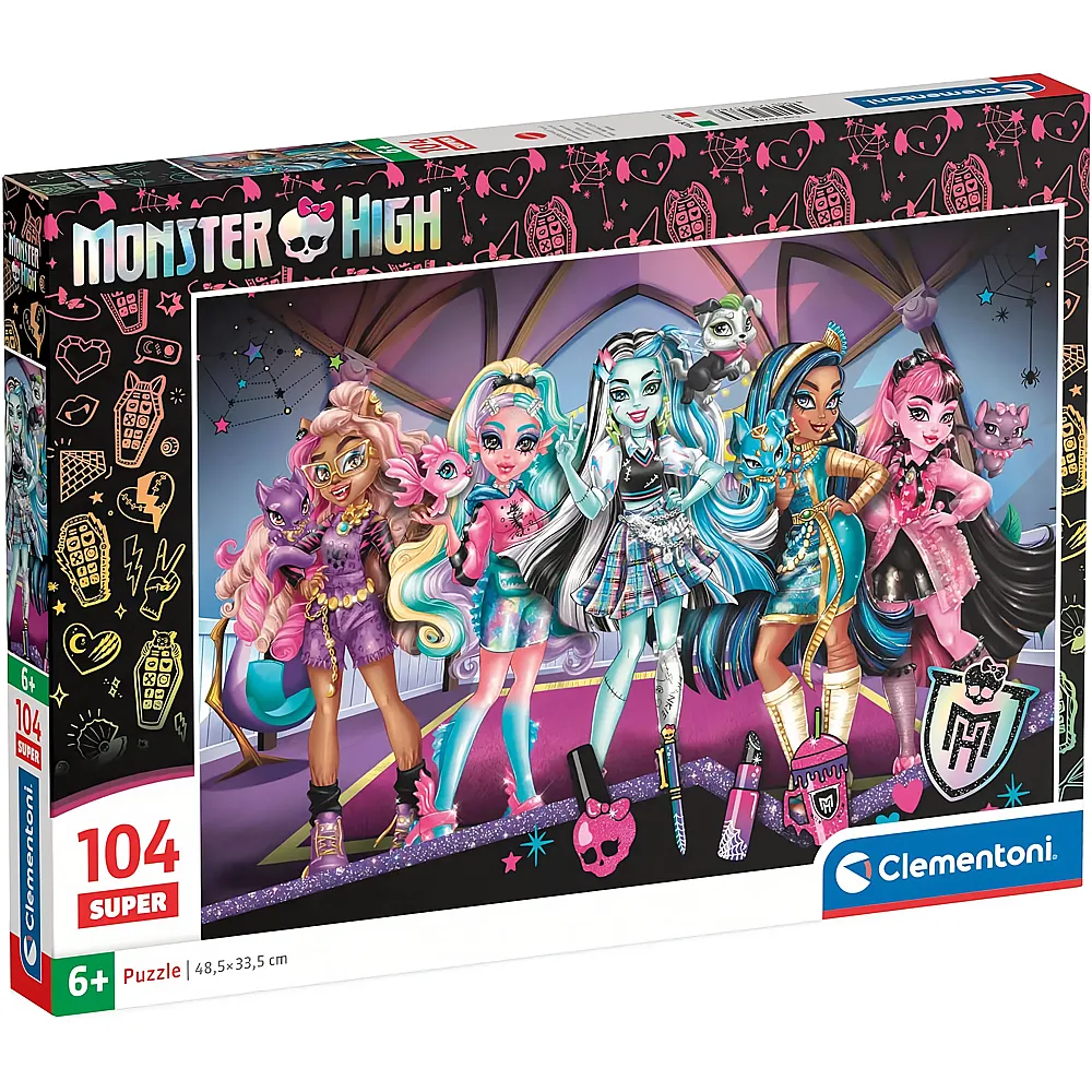 Clementoni Puzzle Supercolor Monster High 104Teile