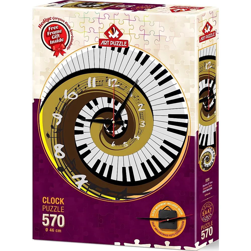 Art Puzzle Puzzle-Uhr - Rhythm of Time - 570 Teile