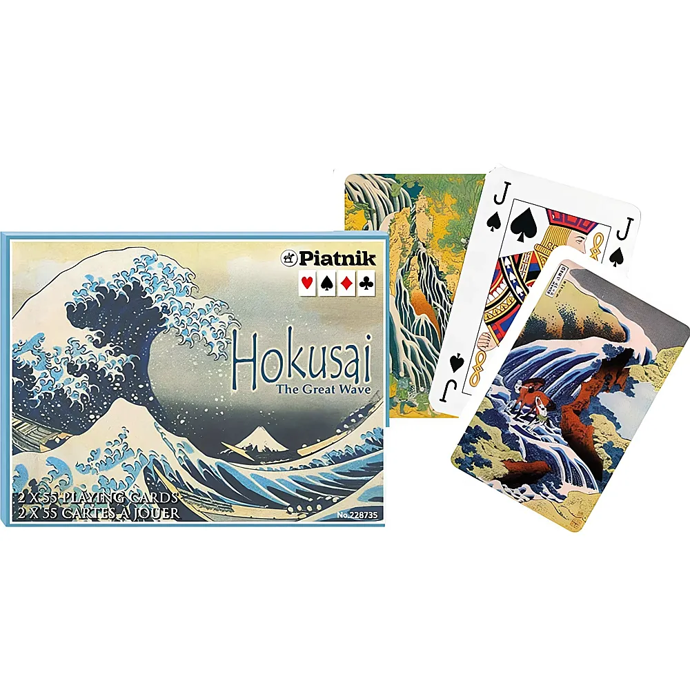 meinspielzeug - Piatnik Designkarten Hokusai - Die Welle | Jassen