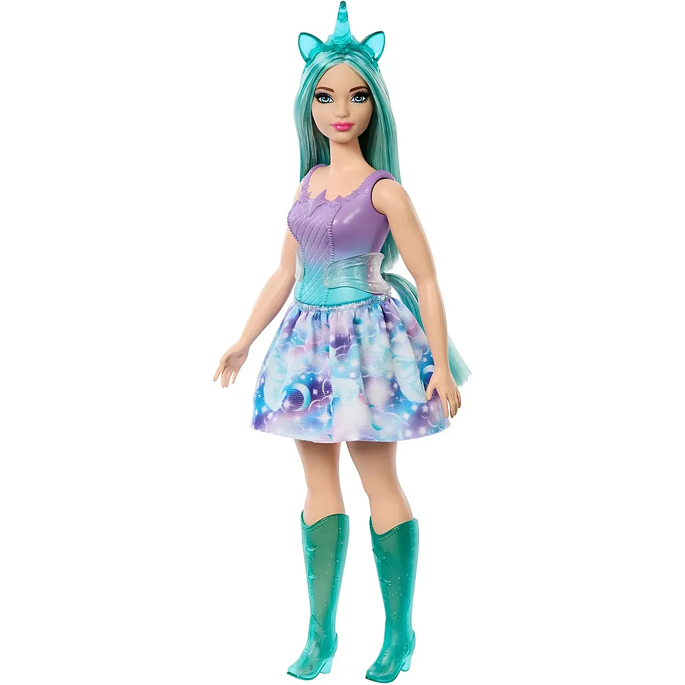 Barbie A Touch of Magic Einhorn Puppe mit bunten Fantasiehaaren Blau