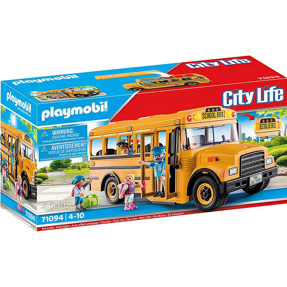 PLAYMOBIL City Life US Schulbus 71094
