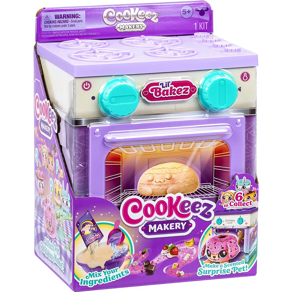 Moose Toys Cookez Makery Little Bakez Ofen Spielset mit Ofen, Pl�schtier