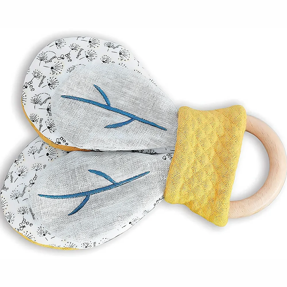 Doudou et Compagnie Bio Biene Holzrassel & Knisterpapier - 16 cm