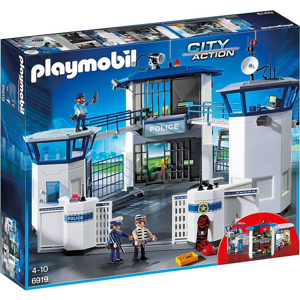 PLAYMOBIL City Action Polizeistation mit Gef�ngnis 6919
