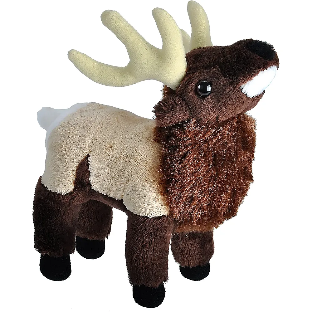 Wild Republic Wild Call Elch mit Tierger�uschen - 18 cm - Waldtiere Pl�sch