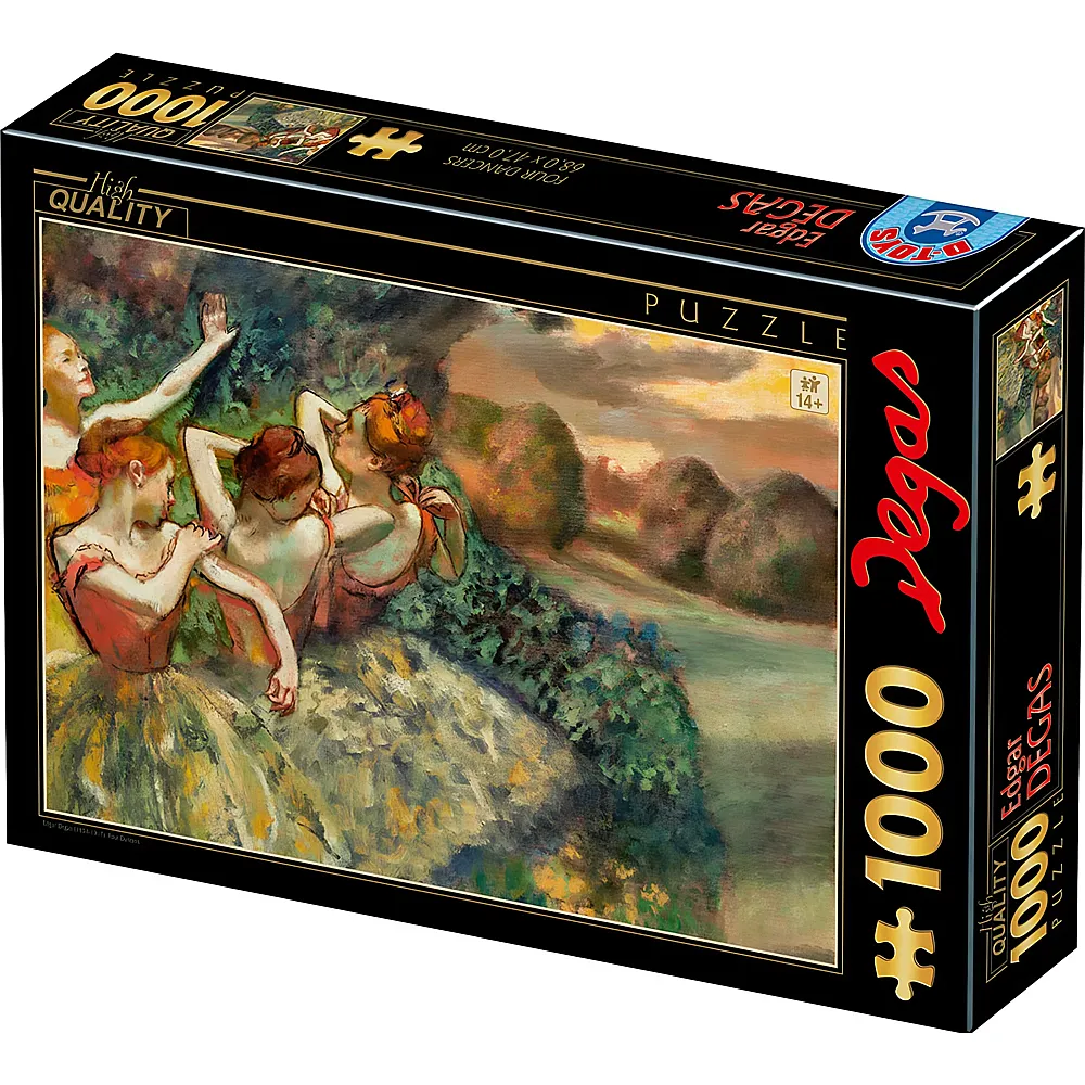 DToys Puzzle Edgar Degas Four Dancers 1000Teile