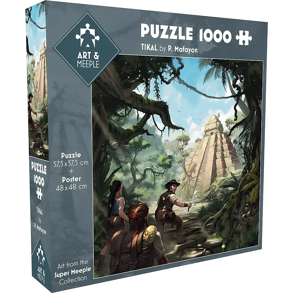 Tiki Editions Art&Meeple Paul Mafayon Tikal - 1000 Teile