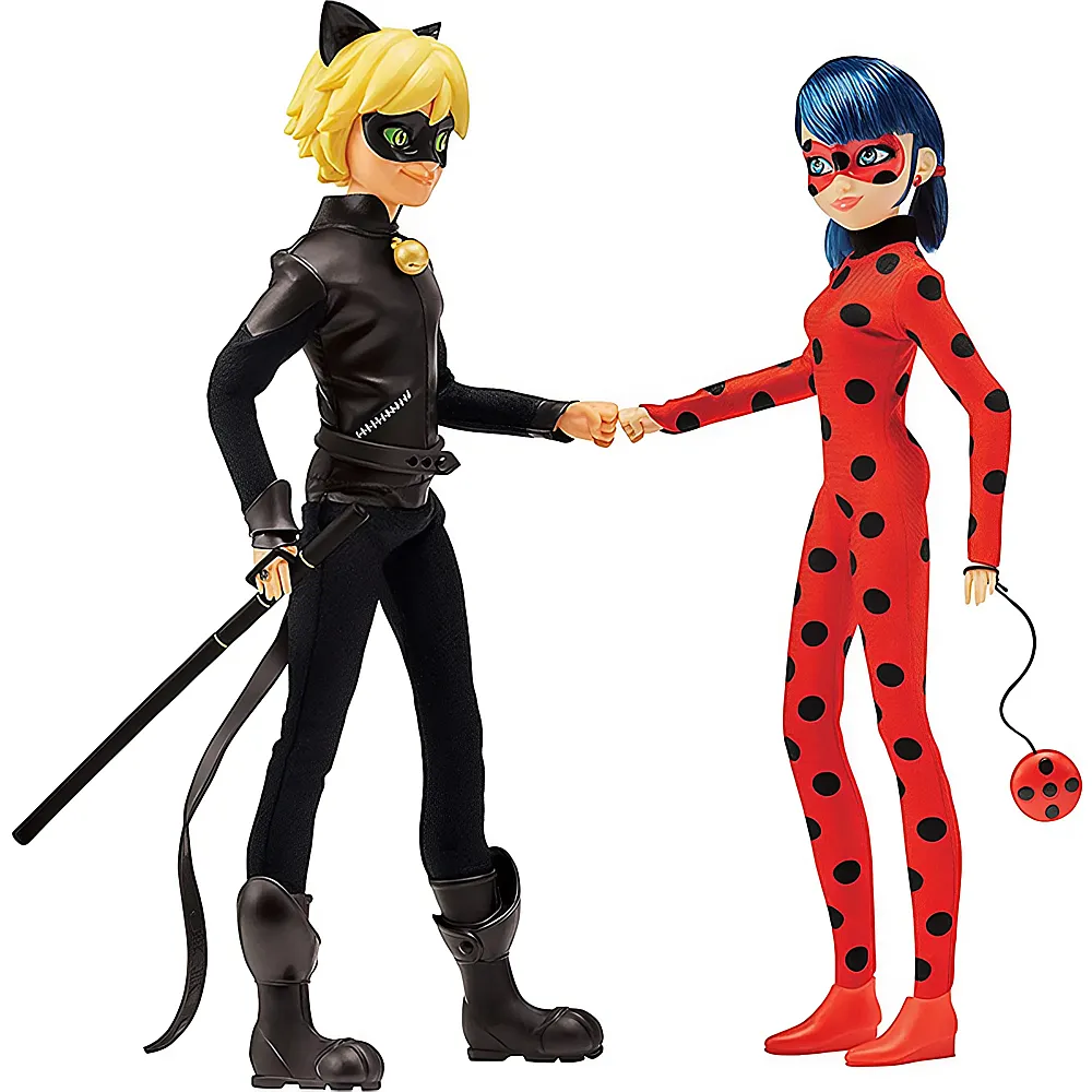Bandai Miraculous Ladybug und Cat Noir 26cm