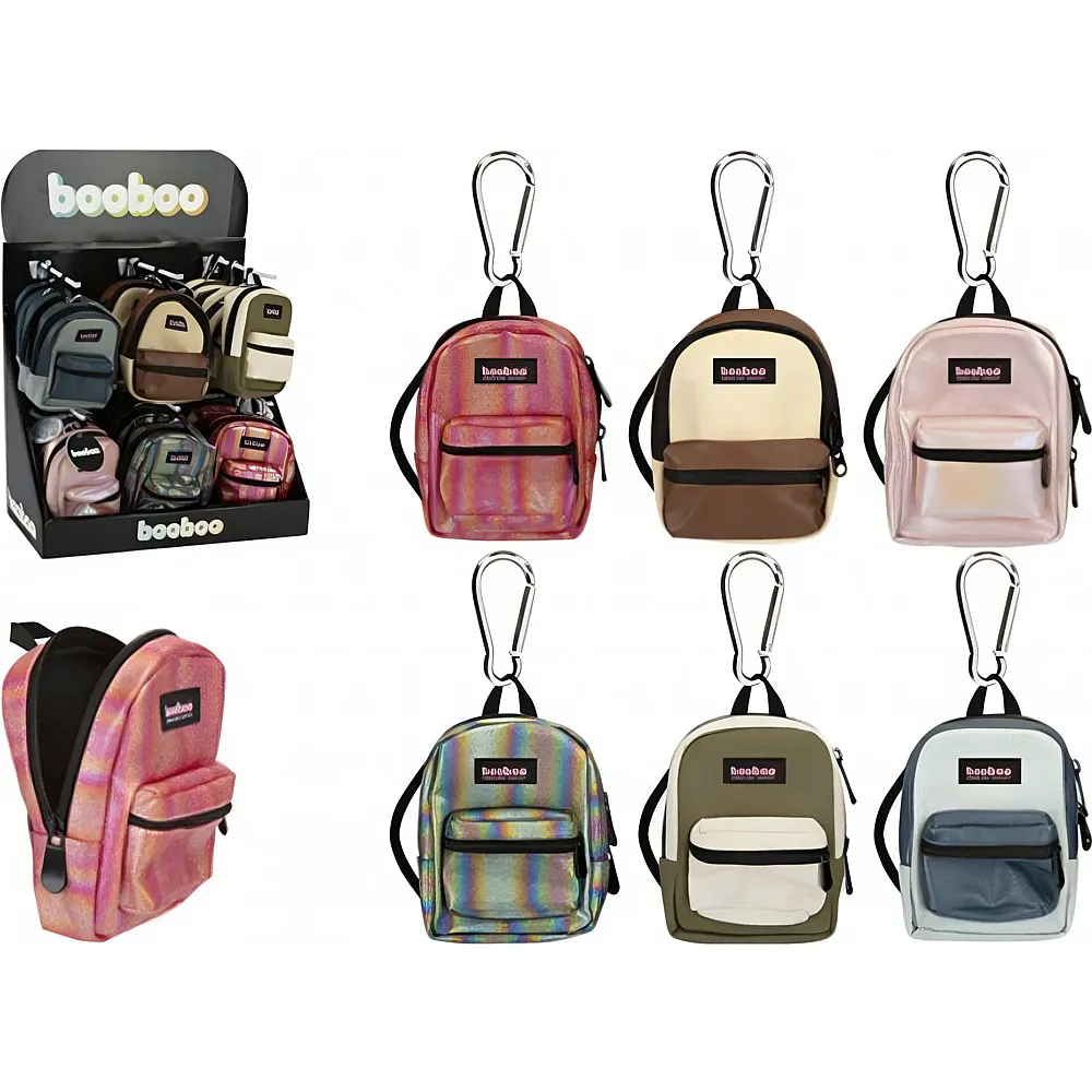 Sombo Mini-Rucksack 14cm Mix ass. mit Karabinerhaken - Suche