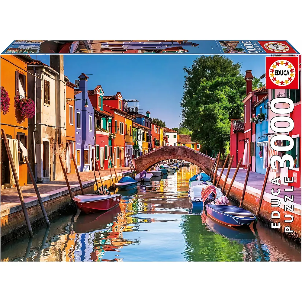 Educa Puzzle Burano, Italy - 3000 Teile