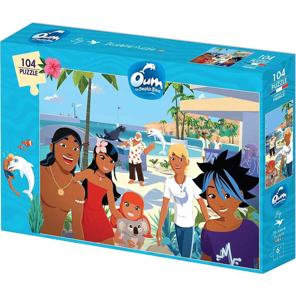Bluebird Puzzle Oum, der weisse Delphin - 104 Teile