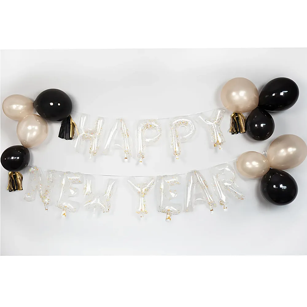 Amscan DIY Ballon-Set Happy New Year 30Teile | Kindergeburtstag