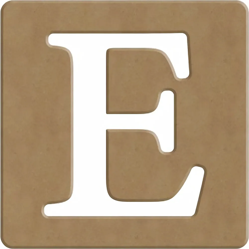 Gomille E Scrabble Buchstabe - 6cm - 10x10cm - Suche