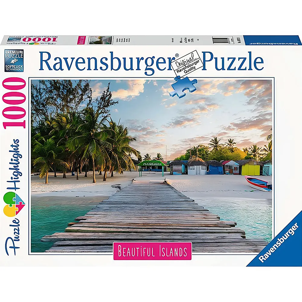 Ravensburger Puzzle Beautiful Islands Karibische Insel 1000Teile