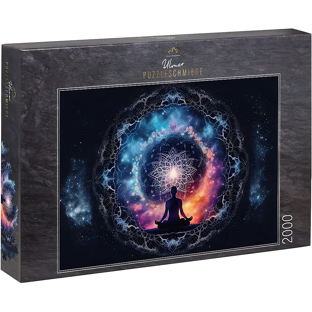 Ulmer Puzzleschmiede Chakra, meditatives Motiv mit Mandala-Symbol - 2000 Teile