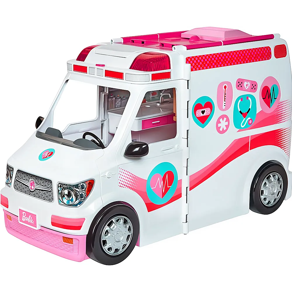 Barbie Fahrzeuge 2-in-1 Krankenwagen