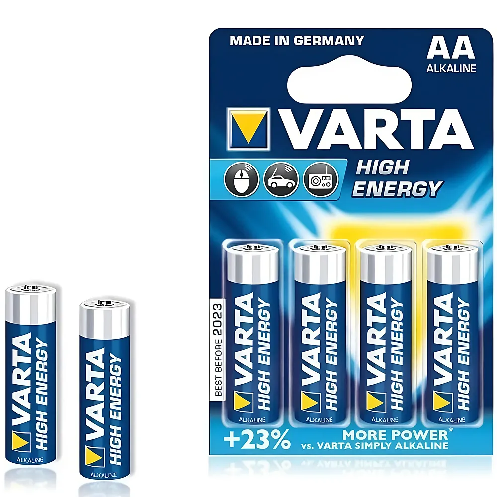 Varta 4x AA/LR6 High Energy Alkaline Batterien