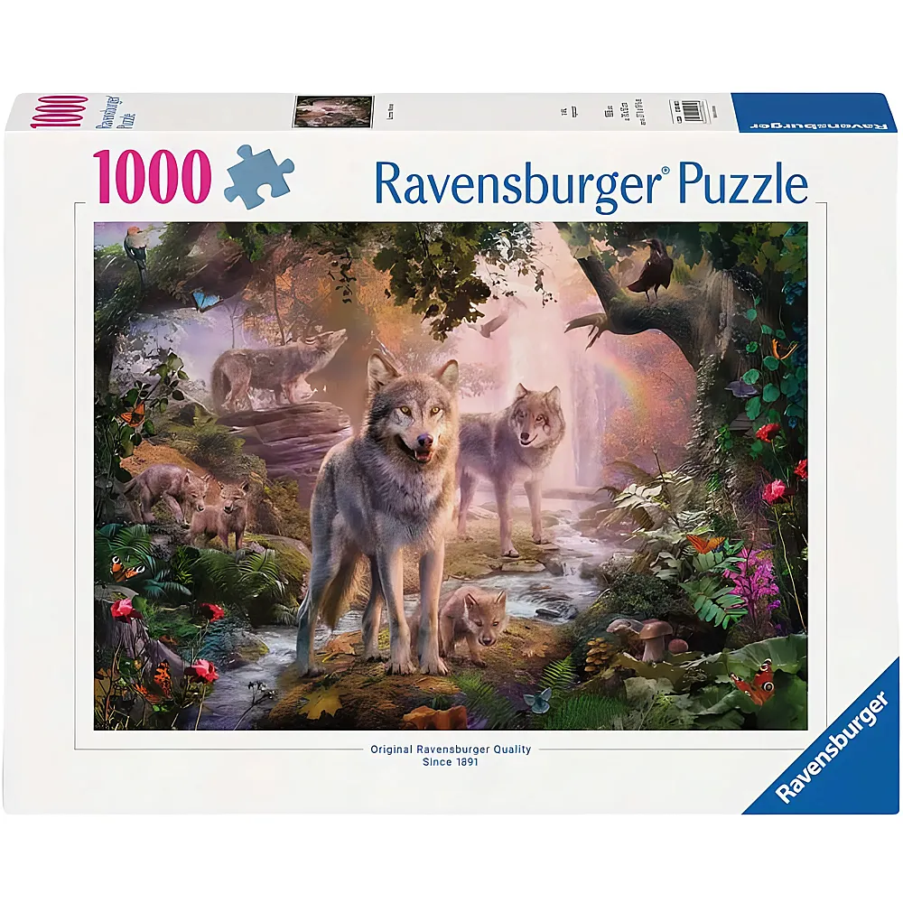 Ravensburger Puzzle Wolfsfamilie im Sommer - 1000 Teile