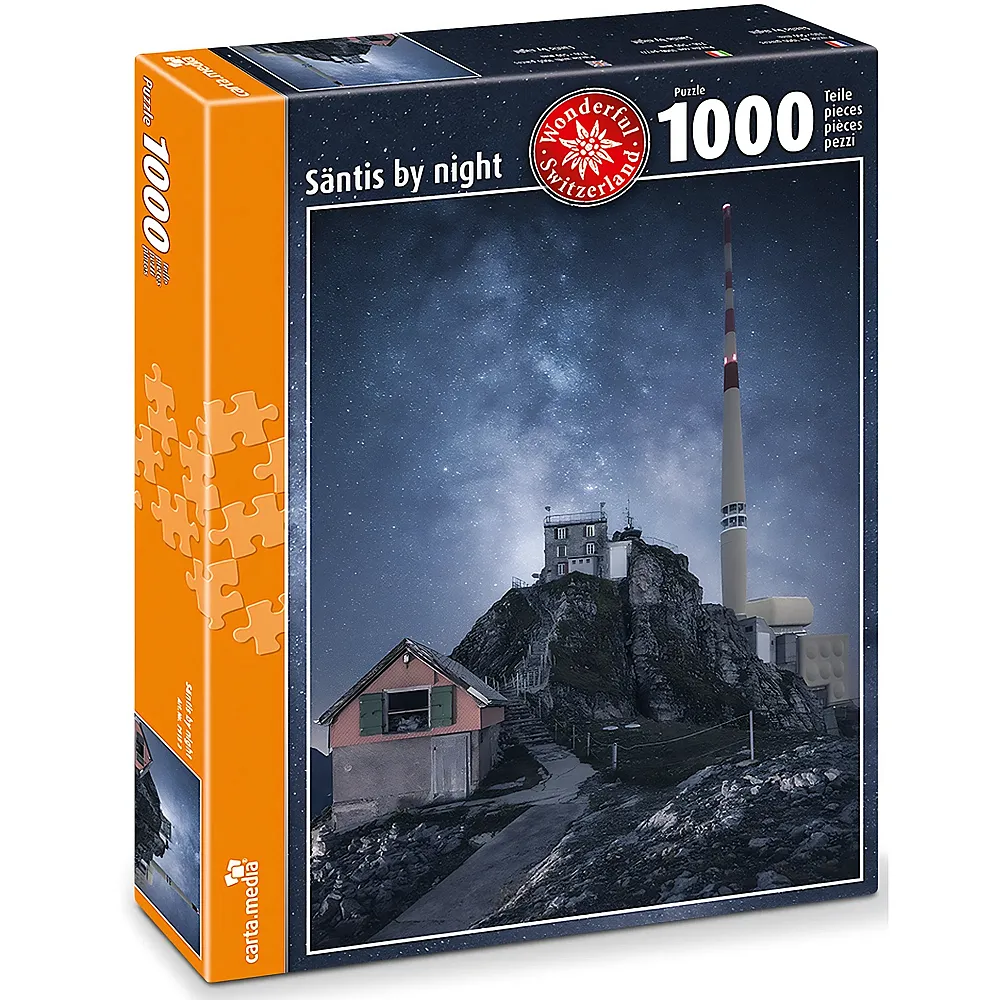 meinspielzeug - carta media Puzzle S�ntis bei Nacht 1000Teile | Puzzle 1000 Teile