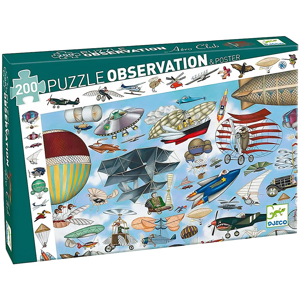 Djeco Puzzle Observation Aero Club 200Teile