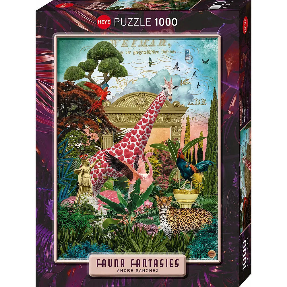 Heye Puzzle Fauna Fantasies Giraffolove - 1000 Teile