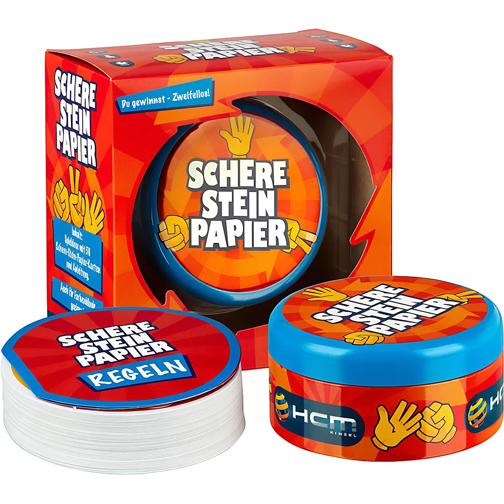 HCM Kinzel Spiele Schere Stein Papier | Kartenspiele