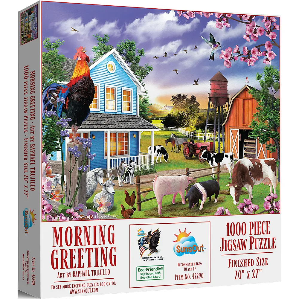 SunsOut Puzzle Raphael Trujillo Morning Greeting - 1000 Teile