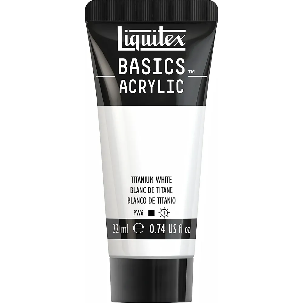 Liquitex Lqx Basics Acrylfarbe 22ml Tube Titanweiss - Suche