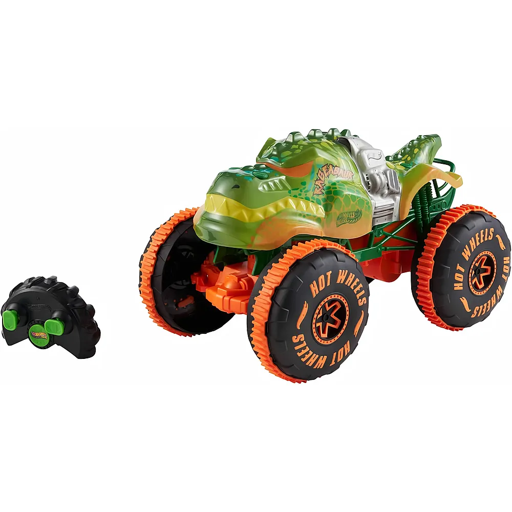 Hot Wheels Monster Trucks RC Rageasaur mit Profilreifen f�r Gel�nde- und Stunt-Action