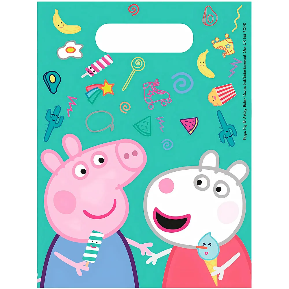 meinspielzeug - Procos Partyt�ten Peppa Pig 6 Stk. 16x20cm