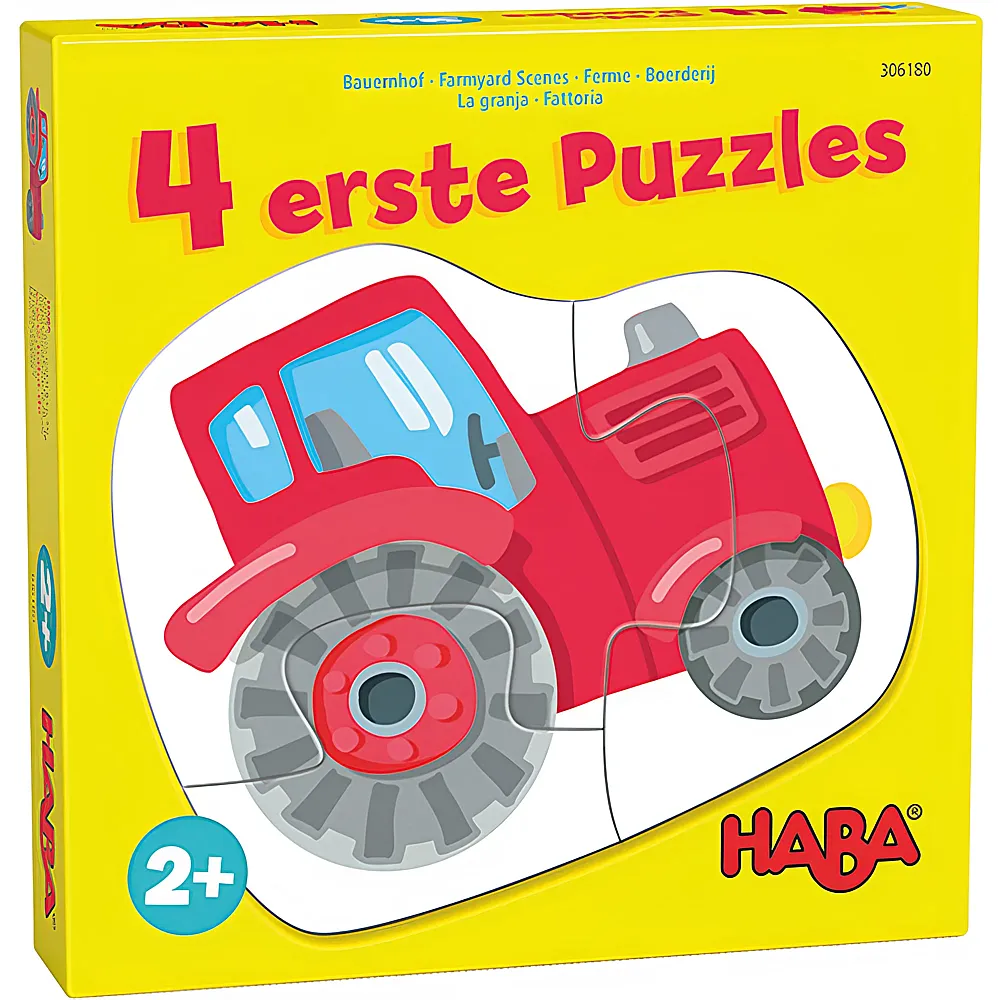 HABA 4 erste Puzzles  Bauernhof 2,3,4