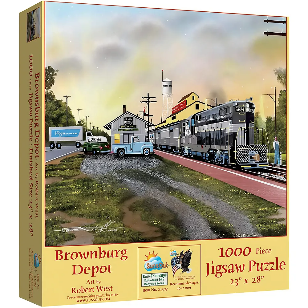 SunsOut Puzzle Robert West Brownsburg Depot - 1000 Teile
