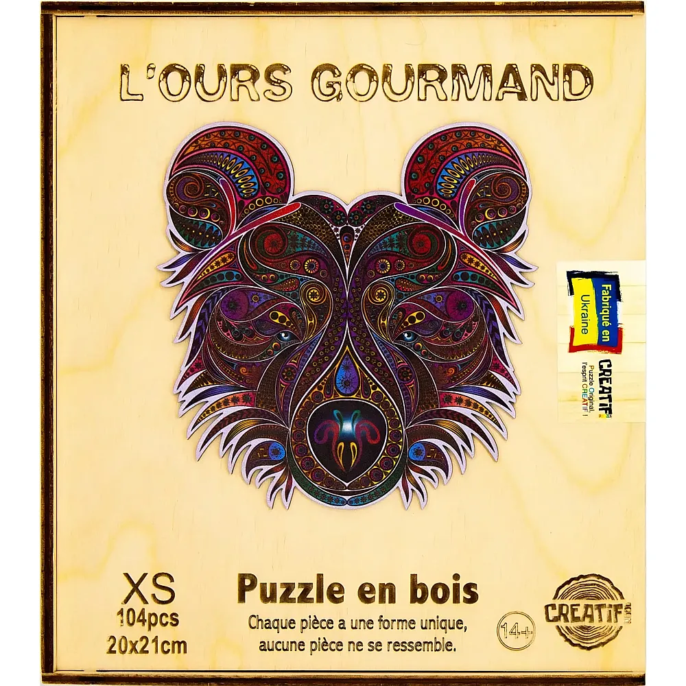 Harmandi Puzzle Creatif Der gierige B�r - 104 Teile