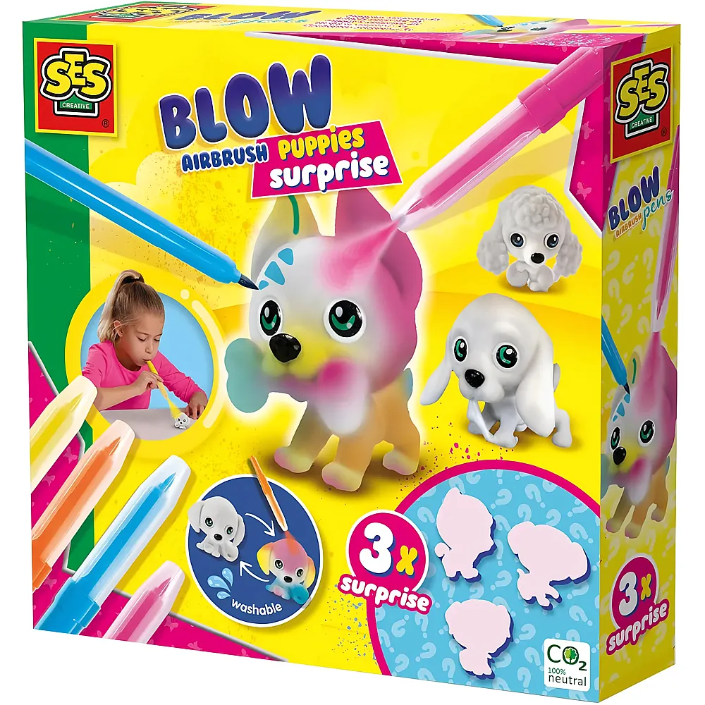 SES Blow Airbrush Pens - Welpen Surprise