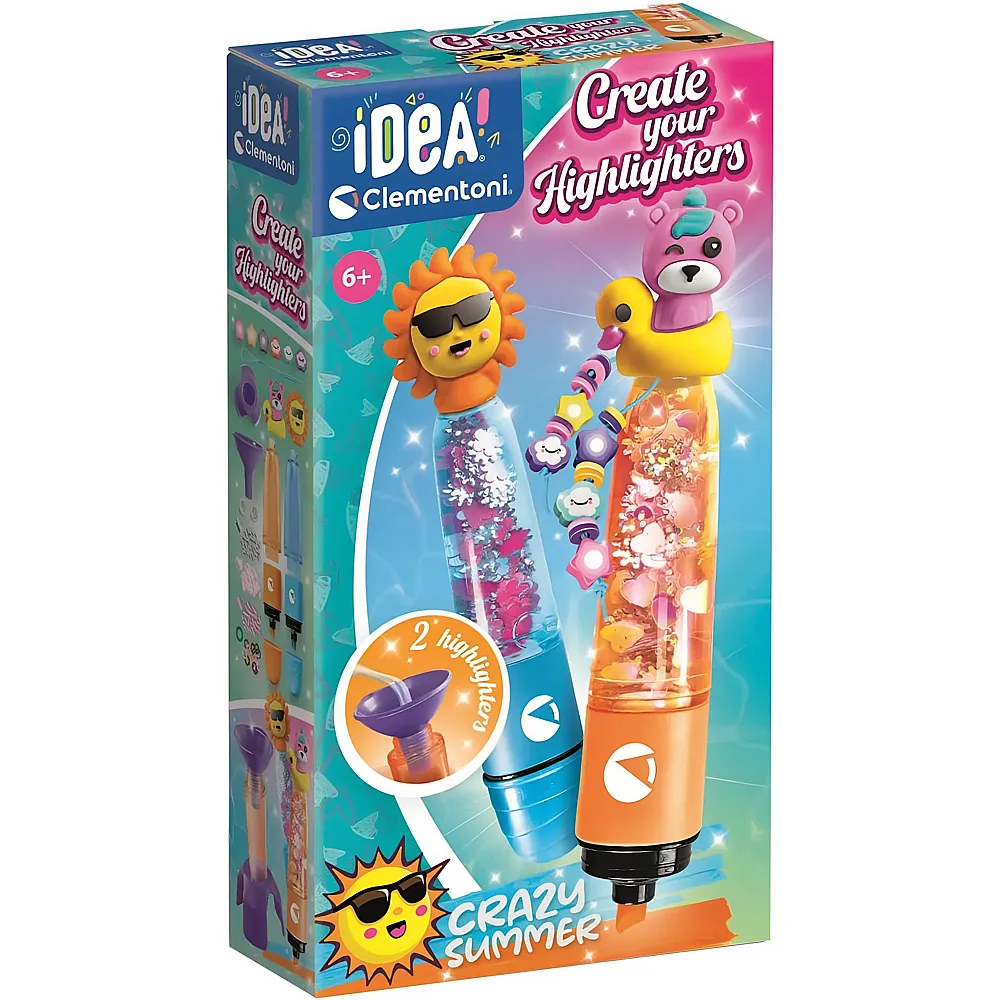 Clementoni Idea Textmarker selbst gestalten  Crazy Summer