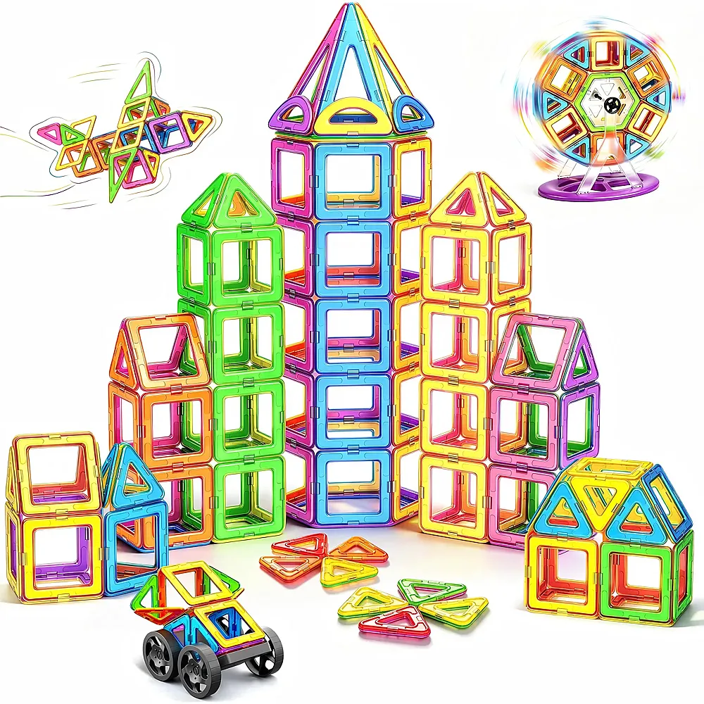 Cooljoya Magnetische Bausteine - 120 Teile