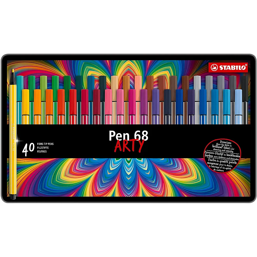 Stabilo Pen 68 Fasermaler - 40 Teile