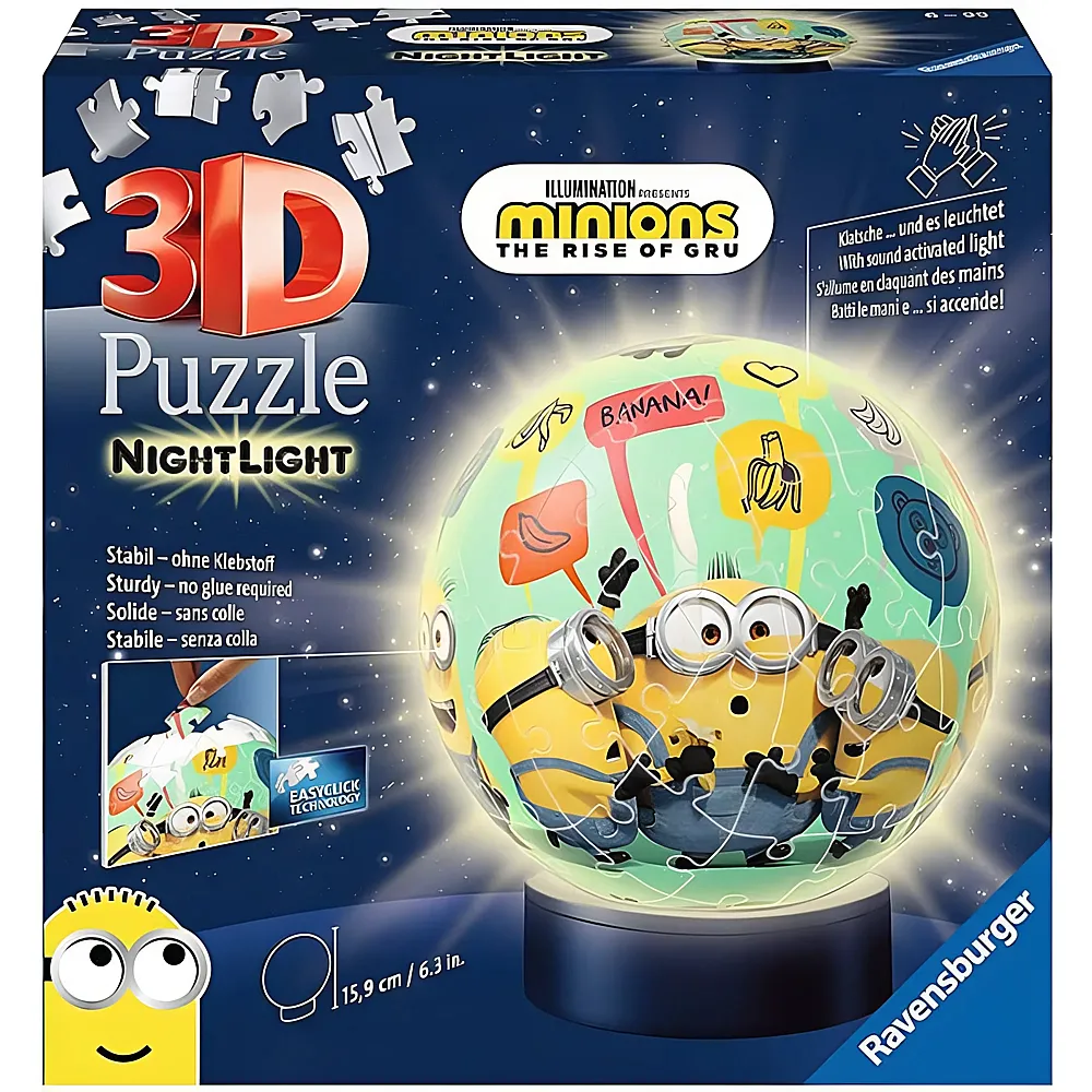 Ravensburger Puzzleball Nachtlicht Minions 2 72Teile
