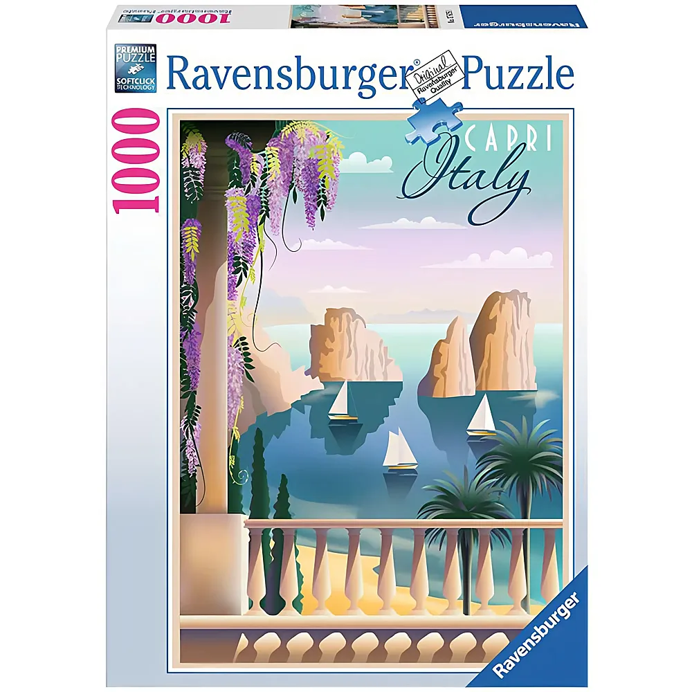 Ravensburger Puzzle Postcard from Capri - 1000 Teile