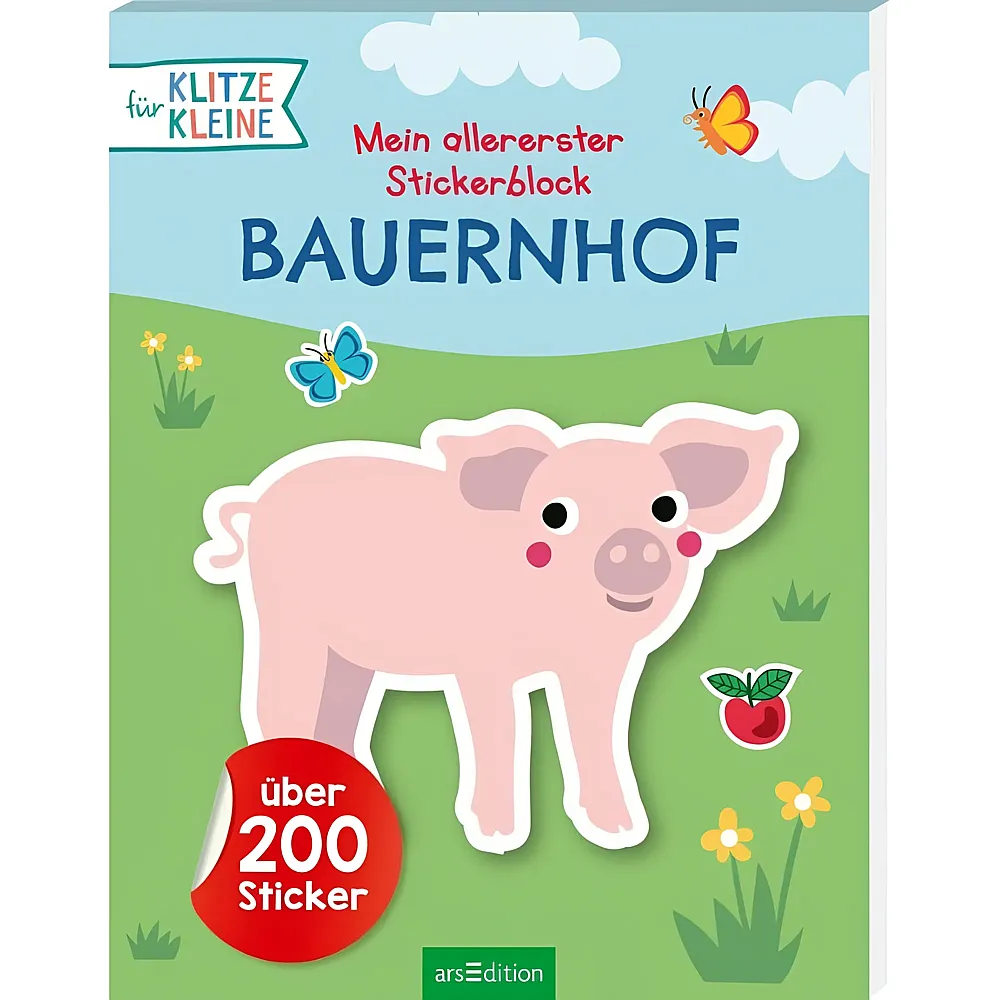 ars Edition Mein allererster Stickerblock Bauernhof