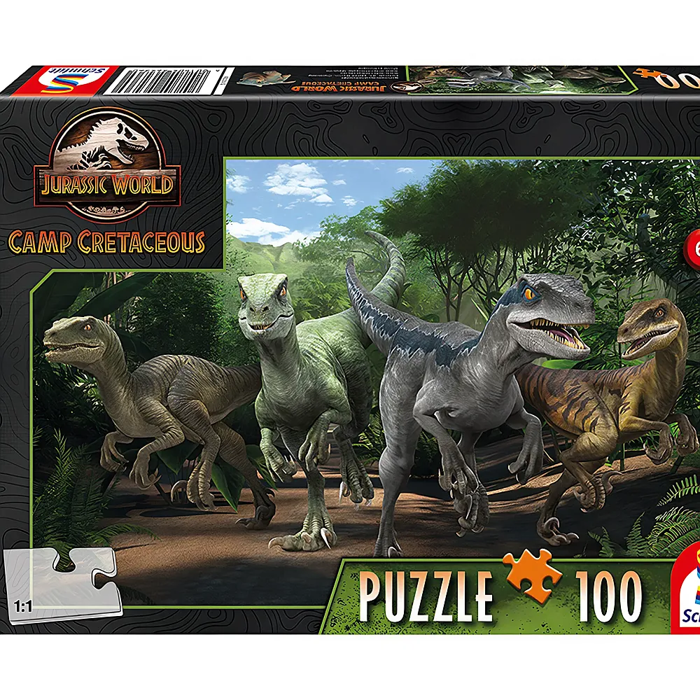 Schmidt Puzzle Jurassic World Das Velociraptor Rudel 100Teile