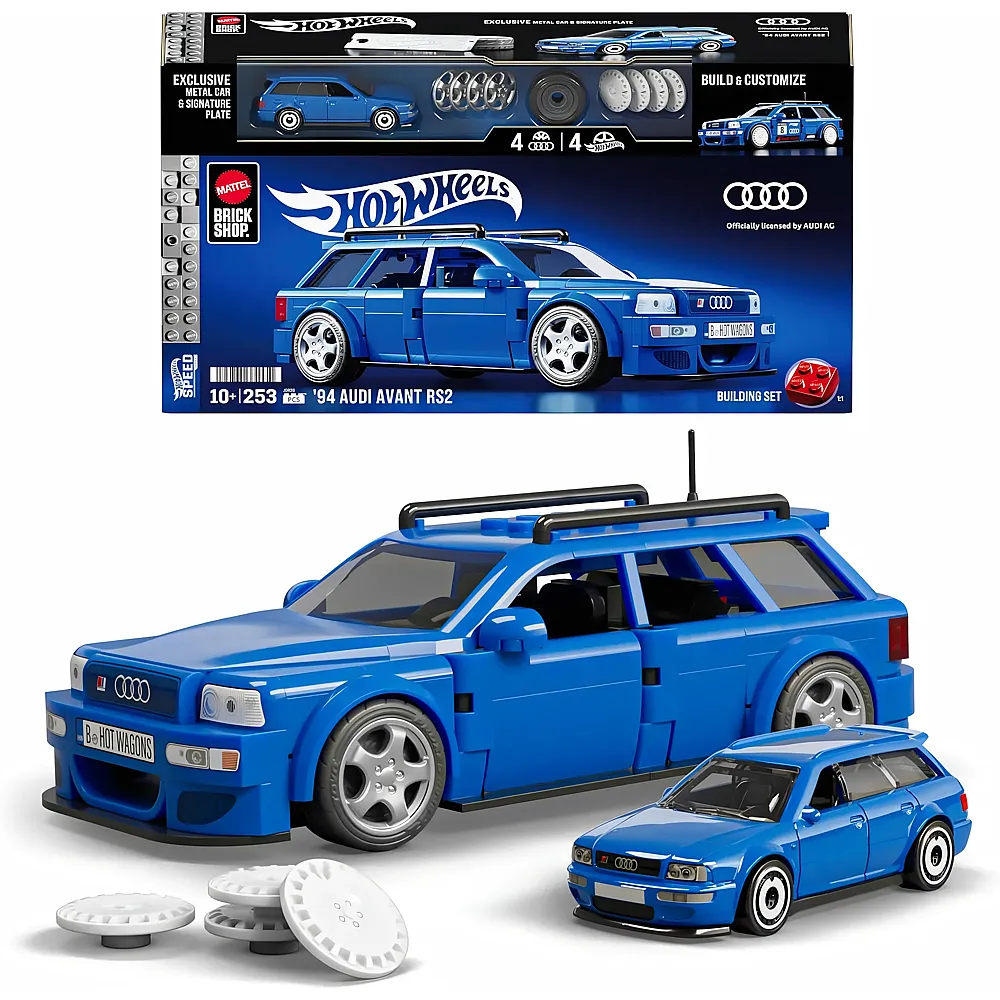 Mattel Brick Shop '94 Audi Avant RS2 252Teile