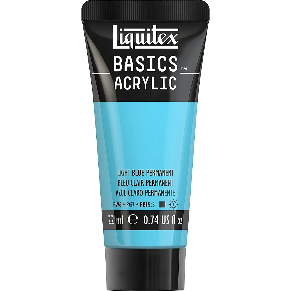 Liquitex Lqx Basics Acrylfarbe 22ml Tube Hellblau Permanent - Suche