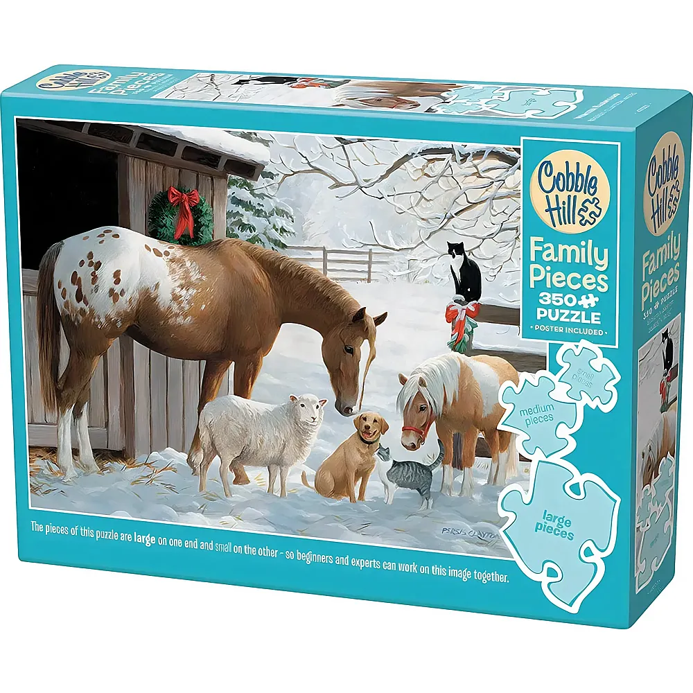 Cobble Hill Puzzle Persis Clayton Weirs Familly - Winter Barnyard 350Teile