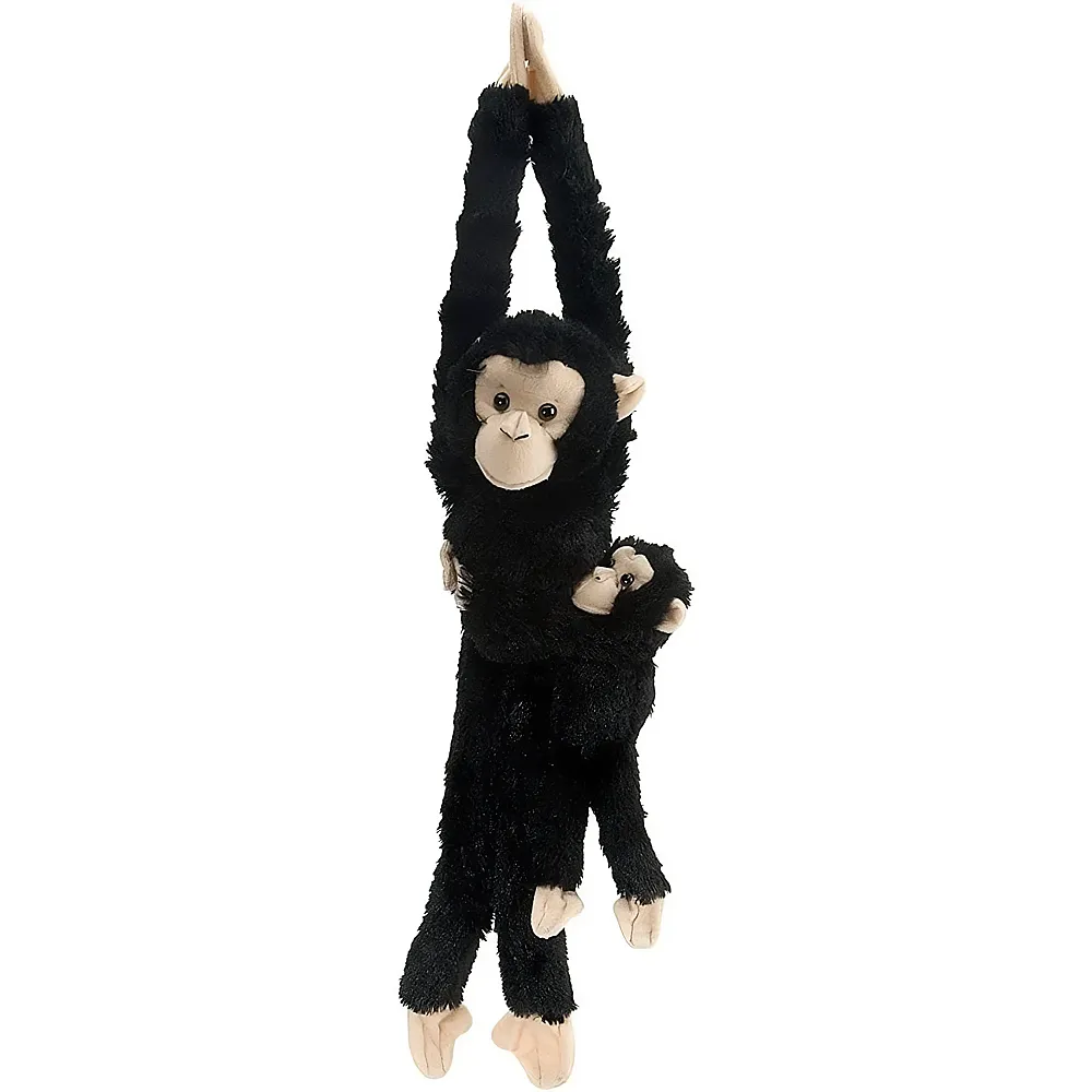 meinspielzeug - Wild Republic Hanging Monkeys Schimpanse mit Baby - 50 cm | Affen Pl�sch