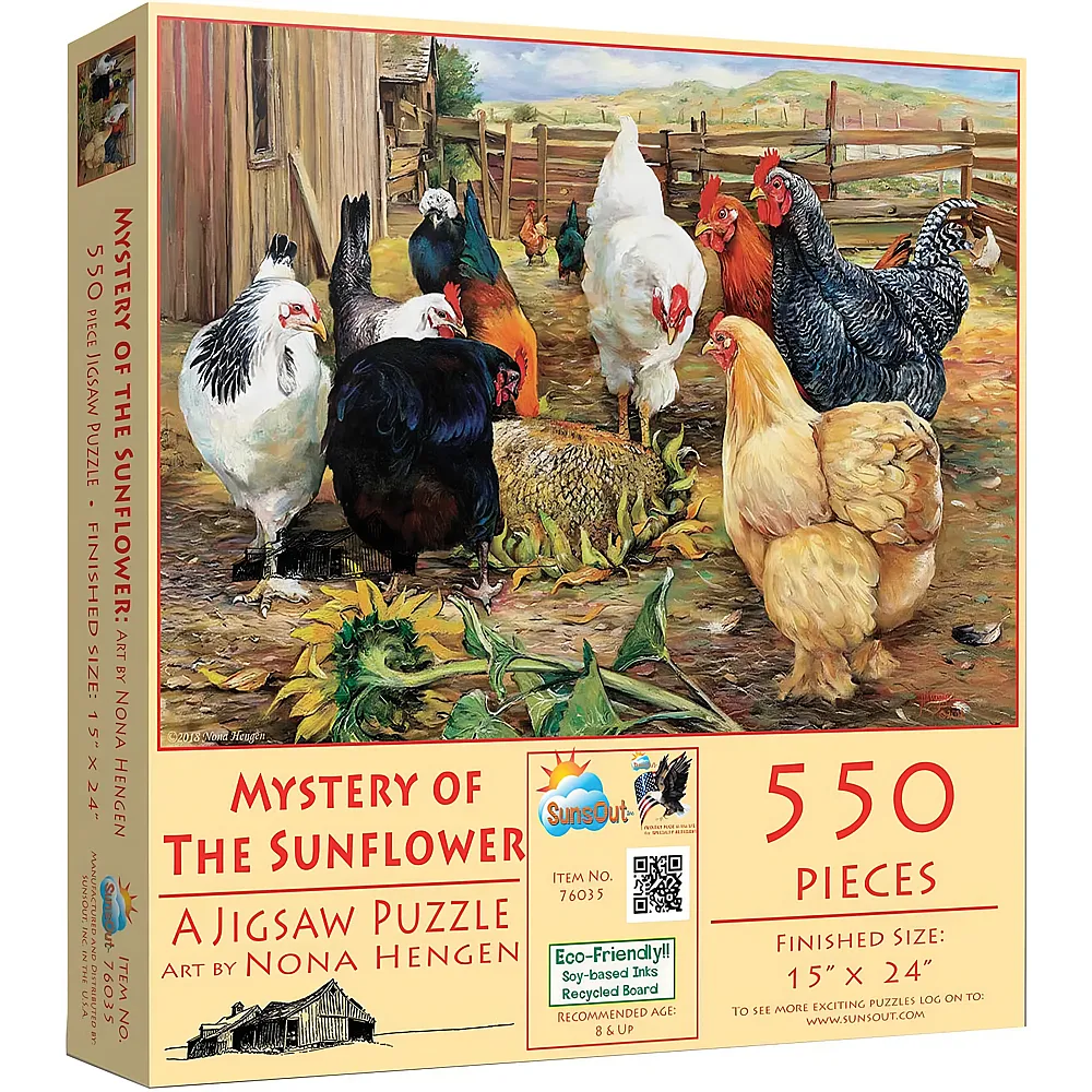 SunsOut Puzzle Nona Hengen Mystery of the Sunflower - 550 Teile