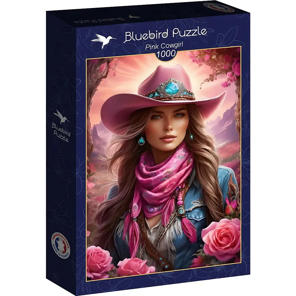 Bluebird Puzzle Pinkes Cowgirl 1000Teile