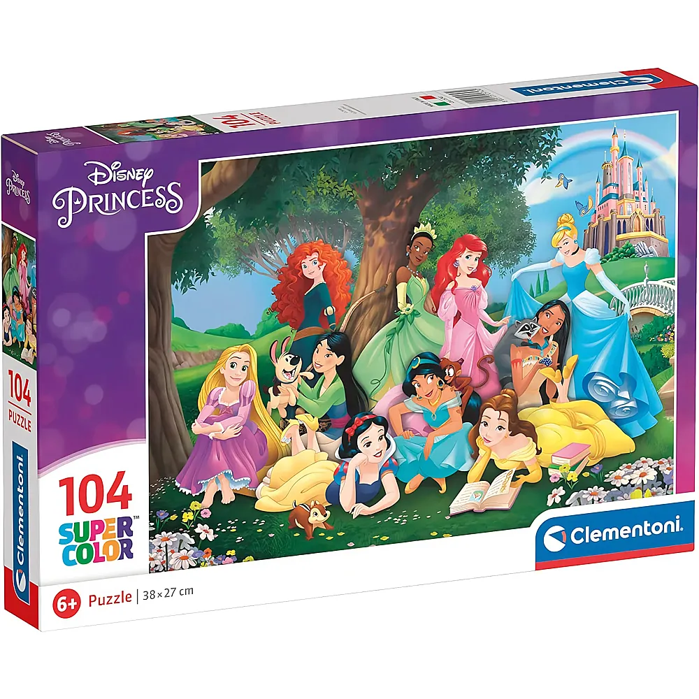 Clementoni Puzzle Supercolor Disney Princess 104Teile
