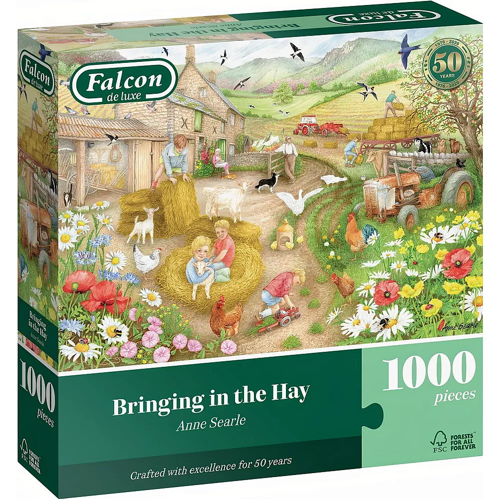 Falcon Puzzle Anne Searle Bringing in the Hay - 1000 Teile
